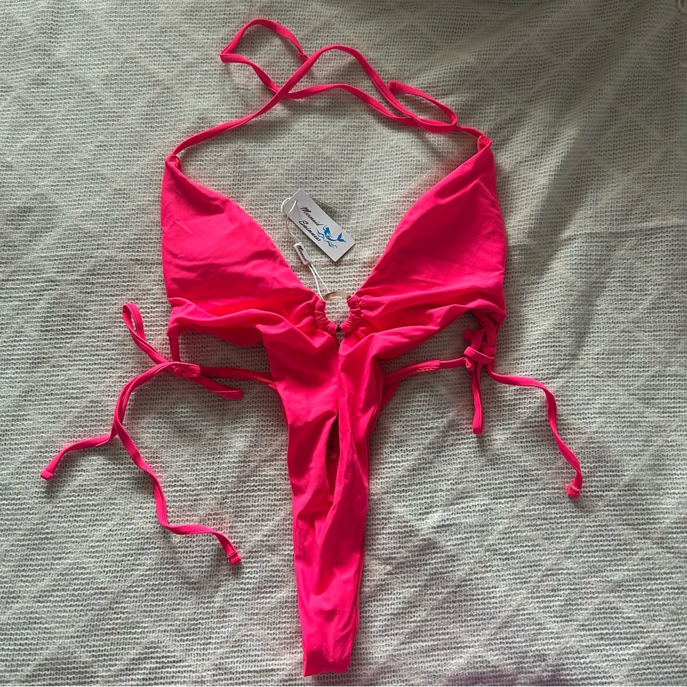 Vibrant Pink One-Piece Swimsuit